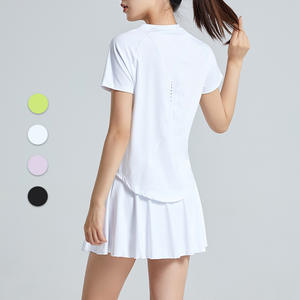 Conjunto Deportivo de Dos Piezas para Mujer, Ropa de Verano a la Moda, Camiseta y Falda de Tenis para Entrenamiento o Golf - Product Image 4