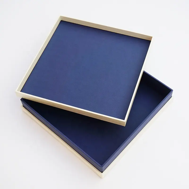 Kunden spezifische handgemachte neue elegante und einfache Geschenke quadratische harte Luxus benutzer definierte Verpackung Papier box