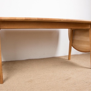 Mesa de Comedor Extensible de Madera Maciza Estilo Rústico Danés - Product Image 2