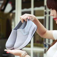 Baskets en maille respirantes pour femmes, chaussures de Sport décontractées, à semelle épaisse, pour gagner en hauteur, à la mode, nouvelle collection