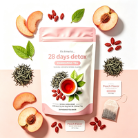 Détoxifiant corporel en 28 jours, tisane détoxifiante naturelle, stimule le métabolisme, favorise l'amincissement, 28 sachets de thé, logo personnalisé pour adultes, OEM/ODM