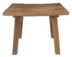 Taburete Rectangular Decorativo de Acacia (No Desarmable) - Product Image 1