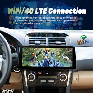 Lecteur vidéo de voiture Android 13 avec écran large de 12,3 pouces, autoradio stéréo pour Toyota Camry 2012-2014, GPS, multimédia, Carplay, unité principale - Product Image 5