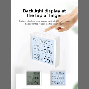 Sensor de Temperatura y Humedad WiFi TY-T08 Pro Tuya para Hogar Inteligente, Higrómetro con Retroiluminación, Termómetro, Compatible con Control Remoto por Aplicación - Product Image 6
