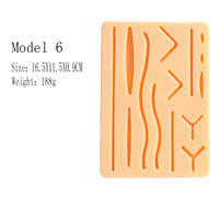 Kit de suture de peau de 7 styles étudiants en médecine formation de pratique de suture chirurgicale coussin de formation médicale de peau chirurgicale