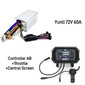 ชุดควบคุมอะไหล่สกู๊ตเตอร์ไฟฟ้ามอเตอร์ไร้แปรงคู่ยี่ห้อ Yunli 72V 8000W/15000W ติดตั้งง่าย 72V 60Amp - Product Image 5