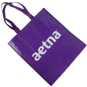 ถุงช้อปปิ้งแบบไม่ทอลามิเนตพร้อมที่จับริบบิ้นดีไซน์รีไซเคิลเป็นมิตรต่อสิ่งแวดล้อมโลโก้ที่กำหนดเอง - Product Image 4