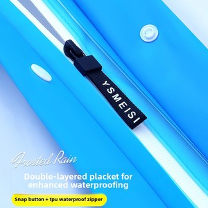 Nouvelle Couleur Assortie PVC Tendance Mode <span class=keywords><strong>Transparent</strong></span> Grande Visière Garçons Imperméable Sports de Plein Air Voiture Électrique - Product Image 4