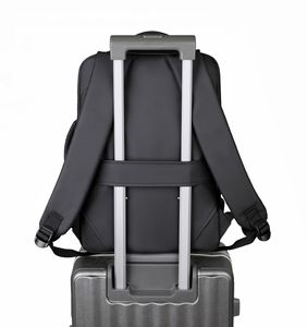 Sac à dos pour ordinateur portable à grande capacité avec compartiment personnalisé, design tendance, imperméable, sac à dos d'affaires, port de charge USB - Product Image 5