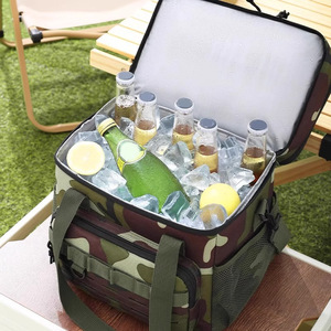 Sac de pique-nique à double couche, sac isotherme camouflage pour le camping, la randonnée et les voyages - Product Image 3