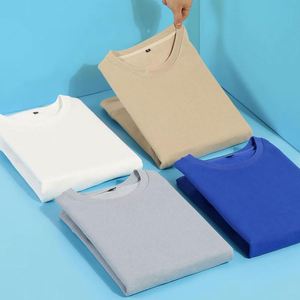 H5482 Wholesale Custom 420 Gsm 100% Cotton French Terry Lined Crewneck <b>Plus</b> <b>Size</b> Men's Hoodies & Sweatshirts - Product Image 3