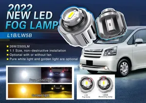 Faros Antiniebla LED para Automóvil FG1 de Doble Color DRL para <span class=keywords><strong>Toyota</strong></span> Prius Aqua <span class=keywords><strong>Yaris</strong></span> Noah Land Cruiser Corolla Crown Hilux Hiace - Product Image 2
