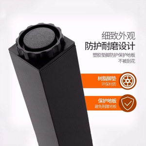 <b>Adjustable</b> <b>Square</b> Aluminum Alloy Cabinet Legs E80 One Piece Molding Minimalist Design Easy Installation Furniture Support - Product Image 2