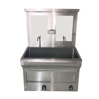 Évier rond de récurage en tôle d'acier inoxydable 304SUS de 1.2mm de conception moderne pour le lavage à l'hôpital et l'utilisation de la salle de bain
