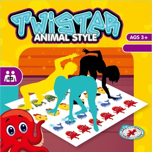 Gioco da Tavolo Divertente <span class=keywords><strong>Twister</strong></span> in Russo, Inglese e Francese per Bambini e Adulti - Product Image 4