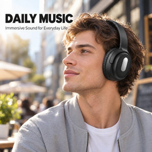 Auriculares inalámbricos supraaurales 5.3 con indicador LED para uso con teléfono móvil - Product Image 6