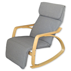 2026 Neues Design Schaukelstuhl Hochwertiger Loungesessel mit Holzarmlehne Großhandel Moderner Wohnzimmerstuhl - Product Image 6