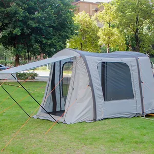 Acampar al aire libre tienda de garaje para coche SUV tienda de puerta trasera de COCHE Tienda de toldo de coche familiar con dosel