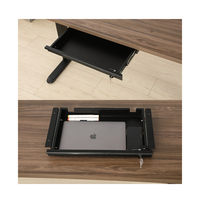Table de bureau électrique réglable en hauteur avec double moteur métallique et tiroir sous le bureau