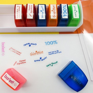 Con Dấu Tự Mực In Vui Nhộn Thiết Kế Theo Yêu Cầu 8 Trong 1 Giá Nhà Máy Bán Sỉ Cho Giáo Viên - Product Image 5