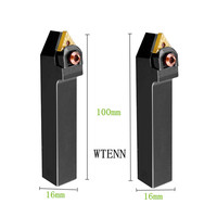 Porte-outil de tournage externe WTENN WTENN1616H16/WTENN2020K16/WTENN2525M16 pour tour CNC, compatible avec plaquettes en carbure WNMG