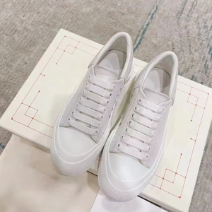 Logotipo personalizado! Zapatillas de lona sencillas y modernas con suela gruesa transpirable y propiedades antideslizantes - zapatillas blancas - Product Image 1