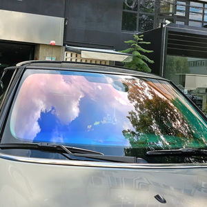 1,52*30M rojo azul camaleón VLT80 % película de ventana de coche azul claro camaleón Nano cerámica gafas de ventana de coche tinte película Solar - Product Image 3