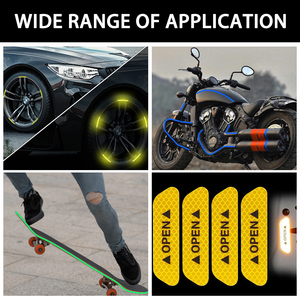 Ruban adhésif pour accessoires de <span class=keywords><strong>moto</strong></span>, <span class=keywords><strong>bande</strong></span> réfléchissante imperméable, <span class=keywords><strong>bande</strong></span> réfléchissante pour <span class=keywords><strong>roue</strong></span> de vélo de 1 cm - Product Image 3