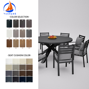 Mobili <span class=keywords><strong>da</strong></span> pranzo esterni giardino grande tavolo stile europeo in alluminio fuso battuto tavolo <span class=keywords><strong>da</strong></span> giardino - Product Image 5