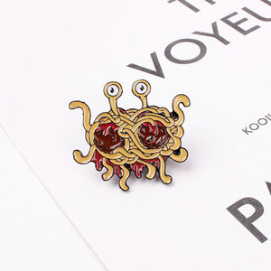 Novedad Transfronteriza Europa América: Broche de Monstruo Volador de Pasta, de Aleación de Hueso Blanco Galvanizado, Insignia Accesorio de Ropa - Product Image 5