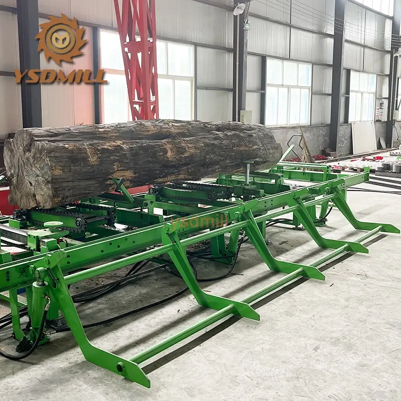 Fully automatic heavy duty serra fita horizontal sawmill diesel hydraulic horizontal bandsaw sawmill