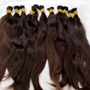 ผมมนุษย์แท้สีน้ำตาลยาวแบบหยิก  แบบ Remy Virgin  แบบ Double Drawn ความหนาแน่น 100%  ปรับขนาดได้ตามต้องการ - Product Image 6