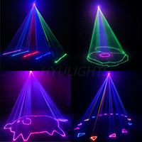 Escáner de Animación 3D Profesional, Láser de Escenario RGB 3 en 1 de 1W, Luz DMX a Todo Color para Grandes Eventos y Discotecas