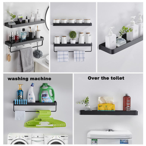 Mueble <span class=keywords><strong>de</strong></span> Baño <span class=keywords><strong>sin</strong></span> Perforaciones, Mueble <span class=keywords><strong>de</strong></span> Almacenamiento para Inodoro, Lavabo, Estante <span class=keywords><strong>de</strong></span> Almacenamiento <span class=keywords><strong>de</strong></span> Cosméticos Montado en la <span class=keywords><strong>Pared</strong></span> - Product Image 3