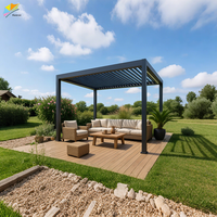 Auvent pliable de luxe motorisé Hanrui sur mesure 2x3m 3x3 4x4 5x5 6x6 Terrasse Pergola