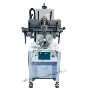 Automatic Glass Tube Screen Printer Tubes Screen Printing Machine Price Round Serigraph Machine Manufacture with video