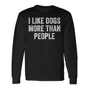 Me gustan los perros más que las personas, camiseta de manga larga - Product Image 2