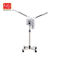KIKI NEWGAIN Appareil de beauté professionnel 2 en 1, vapeur faciale chaude et froide avec lampe grossissante
