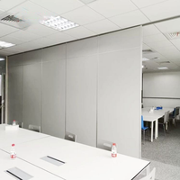 Mur amovible en MDF, cloison acoustique coulissante, cloison mobile pliante pour bureau
