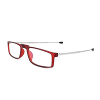 Lunettes de lecture pliables en tube avec étui, monture en plastique, nouveauté tendance, 1,75 2,25