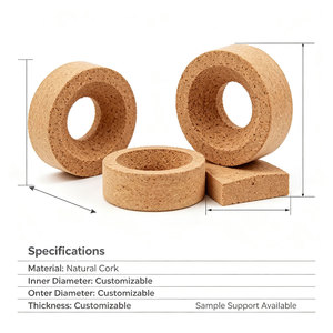 Support rond en liège léger, antidérapant et résistant à la chaleur, sur mesure, pour flacons de laboratoire chimique, vente en gros - Product Image 3