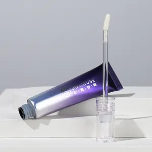 Bán buôn tùy chỉnh mềm bóp mỹ phẩm Mascara Wand Ống bao bì đen nhựa 10ml 15ml Rỗng Mascara ống với bàn chải lông mi