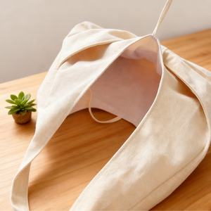 אופנה אישית בד תיק קונה תיק פרמיה סיטונאית הגעה חדשה הסיטונאי הגעה גדולה כותנה בד הובו תיק קניות עם עניבת קשת - Product Image 4