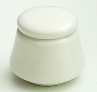 Petit flacon scellé de poudre de pilule, bouteille de pommade solide caddy bouteille de graisse de bouche antique cosmétiques rouge caddy en céramique