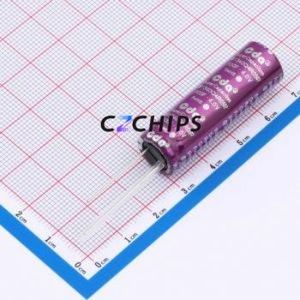 Condensador de Iones de Litio LIB1340Q4R0507, Componente de Orificio Pasante (THT), D13xL40mm 500F 50mOhm 0.005mA 13mm - Product Image 1