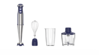 Mixeur Plongeant Électrique Brillant à Lame en Acier Inoxydable et Moteur en Cuivre Pur - Multifonctionnel pour Usage Domestique et Hôtelier