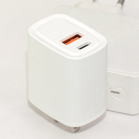 Charger HP Cepat PD 25W USB A+C QC3.0, Grosir Langsung Pabrik, Custom, Pengisian Daya Cepat Tipe C untuk Samsung Android