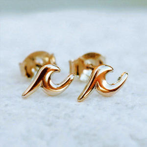 Orecchini a Forma di Ala E1719 Placcati in Oro, Lega di Zinco, Gioielli Unisex alla Moda - Product Image 4