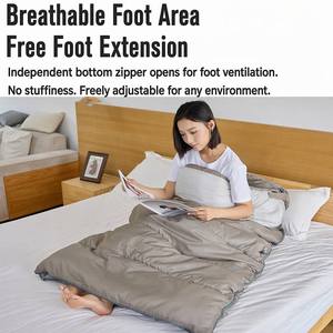 Sac <span class=keywords><strong>de</strong></span> couchage enveloppant 0 degré, léger et compact, pour adultes, idéal par temps froid, 3 saisons, en polyester et coton - Product Image 5
