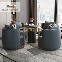 BLAINE chaise d'appoint pivotante à bras unique de luxe Design en tissu de haute qualité pour salle à manger hall d'hôtel salon moderne